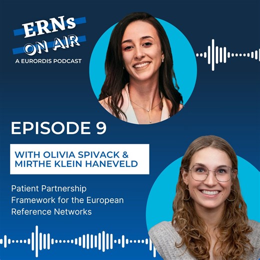 🎧 A new episode of ERNs on Air is now live! Join Ines Hernando from the EURORDIS ERNs & Healthcare team in conversation with Olivia Spivack, researcher and ERN Implementation Coordinator at ERN ERNICA, and Mirthe Klein Haneveld, researcher and member of the ERN ITHACA guideline working group. Together, they dive into the Patient Partnership Framework for the European Reference Networks (ERNs) – exploring why it was created, how it works in practice, and what it takes to build genuine collaborat