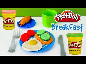 Play-Doh cooking breakfast. DIY for kids.