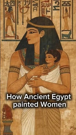 How ancient Egyptian painted Women #egypt #egyptian #ancient #painting #arthistory #facts #art