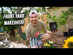 DIY Yard Makeover With Texas Native Plants! Eastern Redbud, Texas Olive, Mexican Sage, & Flowers!