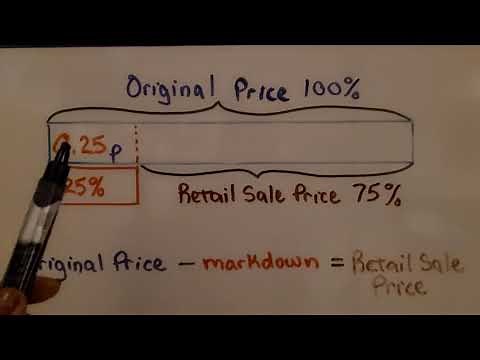 7th Grade Math 5.2b, Calculating Markdown