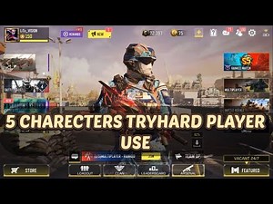 5 Characters TryHard Players use in CODM