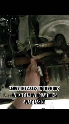 Keep The Axle in During Trans Removal #mechanic #cartips #mechaniclife