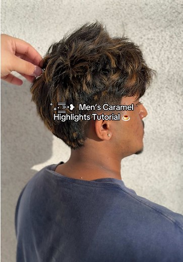Men’s Caramel Highlights Tutorial in the Bay Area