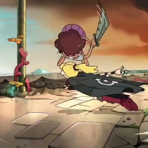 Anne & Sasha Wants To Be Enemy (AMV) In Fight Scene | Amphibia #shorts