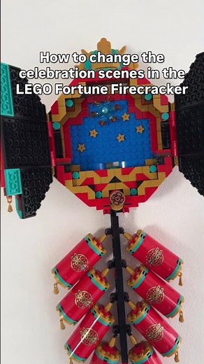 This is how easy it is to change the scenes in the LEGO Spring Festival Fortune Firecracker #LEGO