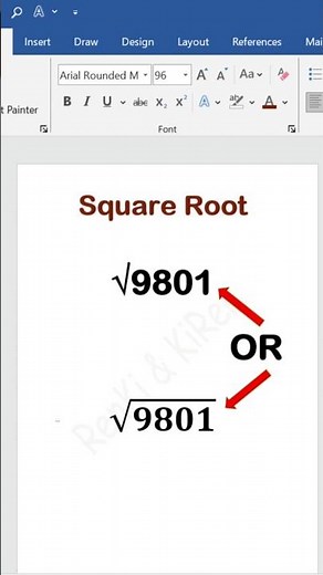 Two Methods to type or insert Square Root Symbol || Computer symbols #msword #mswordtips