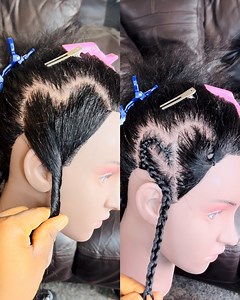 Tutorials on how to braid on a heart parting #braidstyles #hairstyle #hairtransformation #braids #hairgoals #viralreels #reels #viralvideoシ #viralvideo | Diseph Benson Page