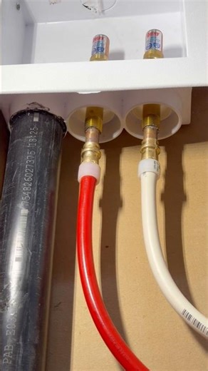 hooking up a laundry box with pex a water lines