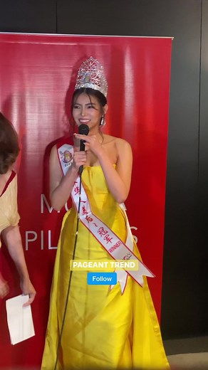 Miss Chinese World 2023 Anie Uson Chen speech during her Victory Presscon at CWC Interiors, BGC Taguig City | Pageant Trend