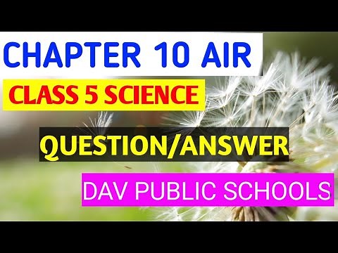 CHAPTER 10 AIR QUESTION AND ANSWER CLASS 5 SCIENCE