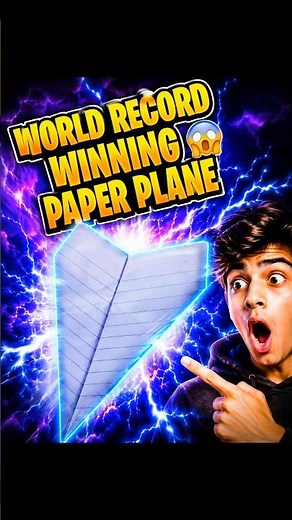 World record winning paper plane | Longest flying paper plane | how to make easy paper plane