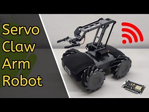 Servo Claw Mechanical arm robot | Mecanum wheel | WiFi Based