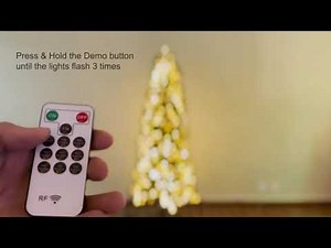 Lighting Function Lock to Demo Mode by Remote Control_2023/2024 Home Accents Holiday Christmas Tree