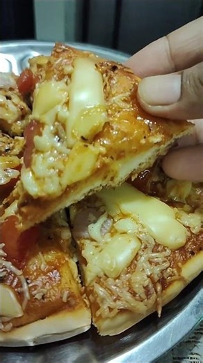 Home made pizza 🍕 resipe #cheeze pizza recipe #snacks #shorts