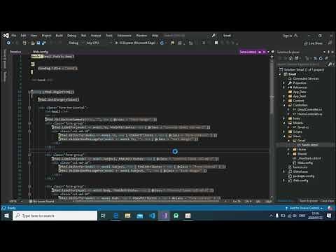 C# Code to Send Email Using Outlook SMTP Server in ASP.NET MVC