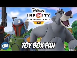 Boba Fett and Baloo Disney Infinity 3.0 Toy Box Fun Gameplay