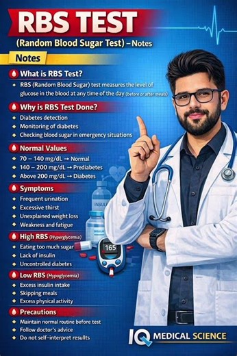 RBS TEST/Sugar test #doctor #biology #medical