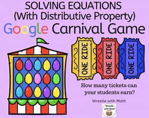 Solving Equations with the Distributive Property | Carnival Game