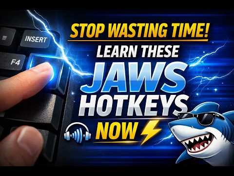 “Stop Wasting Time! Learn These JAWS Hotkeys NOW ⚡”