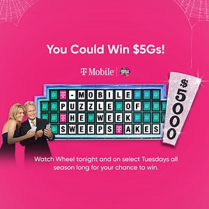 8.1K views · 302 reactions | This fall we're feeling GOURD about your chance to win $5Gs!  Tune in tonight for the T-Mobile Puzzle of the Week, coming up right after the Bonus Round. Enter the special puzzle solution now: bit.ly/t-mobile-sweepstakes | Wheel of Fortune | Facebook