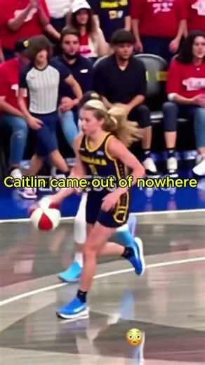 Caitlin came out of nowhere 😳#caitlinclark #basketball #wnba