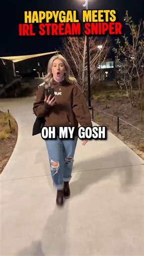Happy Happy Gal on Instagram: "HappyGal Meets IRL Stream Sniper #happyhappygal #streamers #irl #funnyvideos #gaming"