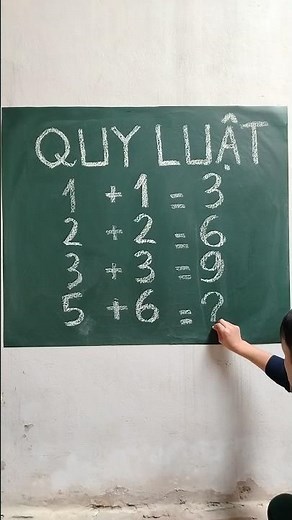 1 + 1 = 3, 2 + 2 = 6, 3 + 3 = 9, 5 + 6 =? #maths #shorts