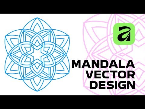 Affinity Canva Tutorial: How to Create a Vector Mandala Design