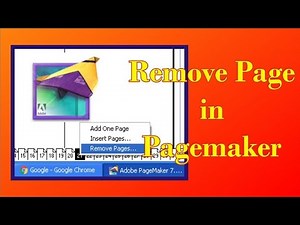 How To Remove Page From Pagemaker File Me Se Page Ko Kaise Remove Kare | Pagemaker 7.0 Tutorial