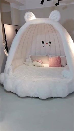 Dreamiest Bedroom Makeover: The Ultimate Kawaii Plush Bed 🐰💖