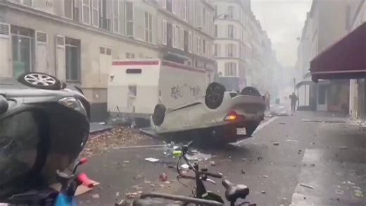 This isn't Beirut or Tehran. This is Macron's France. Images of the destruction caused by riots from Kurdish immigrants in France are making headlines around the world. This is a reality that the mainstream media isn't reporting on. Why?- @HJB_News__