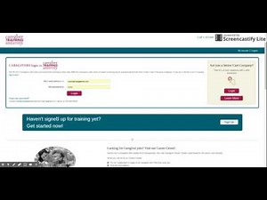 How Do Caregivers Log into Caregiver Training