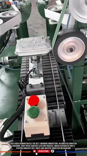 Belt Grinding Innovation: Automated Conveyor Finishing, High-Speed Surface Leveling Process #tech