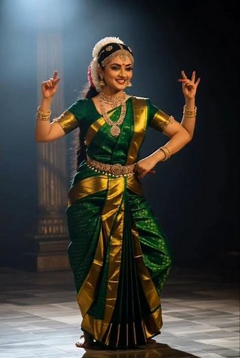 🌸 South Indian Girl Dancing | Traditional Saree Dance Performance 💃✨