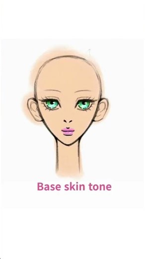 easy coloring face tutorial.face illustration #drawing #coloring #sketch