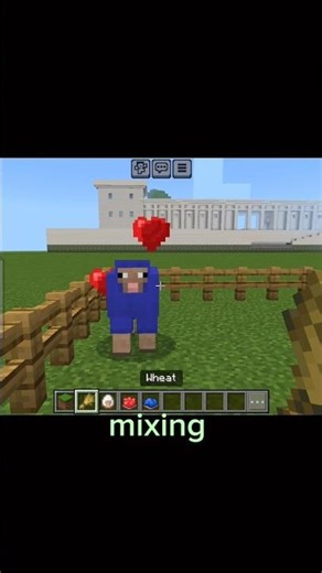 Minecraft Color Mixing Magic! ❤️+💙=💜 #shorts #logic