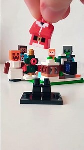 lego Minecraft Christmas witch minifigure, Лего Майнкрафт минифигурка новогодняя ведьма #minecraft