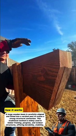 Heavy Timber Beam Installation Using Precision Mortise and Tenon Joinery