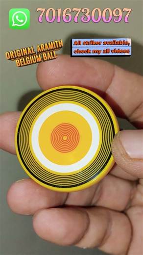 “Built for the carrom kings” original Aramith belgium ball #carrom #striker #ballstriker #viralvideo