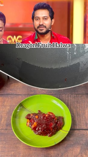 Dragon fruit halwa recipe in tamil | Cook with comali recipe| Easy sweet recipe #cwc #shorts