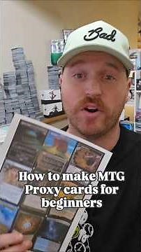 Making mtg Proxy for beginners #mtg #magicthegathering #mtgcommunity