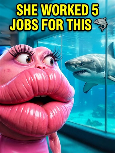 She worked 5 jobs to buy a $50,000 PET SHARK 🦈💋#brainrot #lupazalupa #aiart #meme