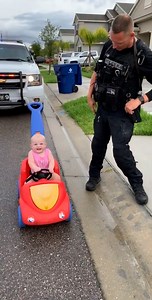 137K views · 2.4K reactions | This little one clearly isn't stressed when pulled over by his cop dad! | Make-Up & Hair Tutorials | Facebook
