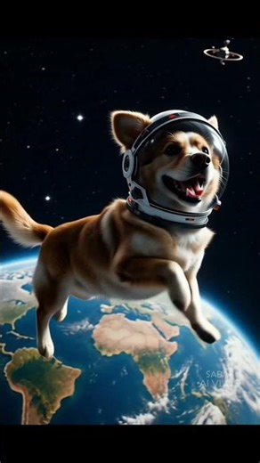 Space Dog Adventure: Flying Through the Cosmos 🐶🚀 | Sabab AI Vlog** #dogizone