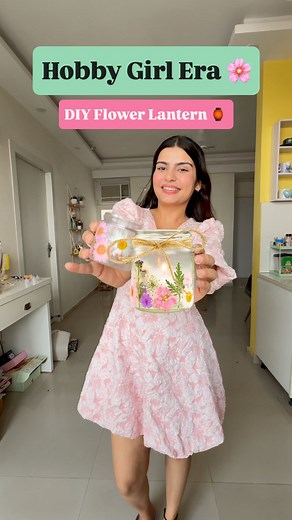 Yashita Rai on Instagram: "Hobby Girl Era ✨🌸🌻 DIY Pressed Flower Lanterns 🥹🩷 This was so easy to make and it turned out so beautiful 💕 comment for links 🔗 . . . . . . . . [Hobby , Hobbies , DIY, Pressed Flower, Flower Craft , pinterest #explore #fyp #aesthetic #pinterest #cute #pinterestinspired #diy #hobby #hobbies #wishlinked ]"