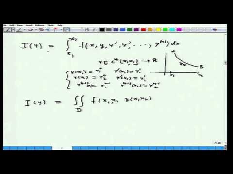 Mod-01 Lec-01 Calculus of Variations and Integral Equations