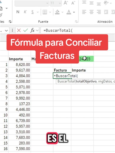 Fórmula para Conciliar Facturas #conciliarfacturas #excelparatodos #consejosExcel #facturasyexcel #tutorialExcel
