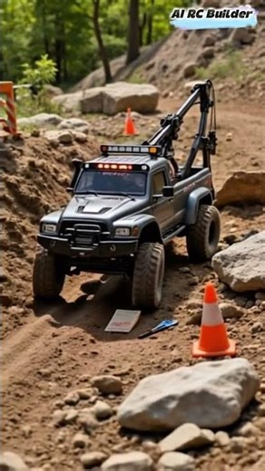 RC Tow Truck Conquers Bumpy Terrain | Realistic Construction Action