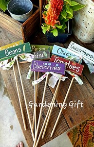 Personalized Garden Markers: Hand Painted Wood Plant Labels - Etsy